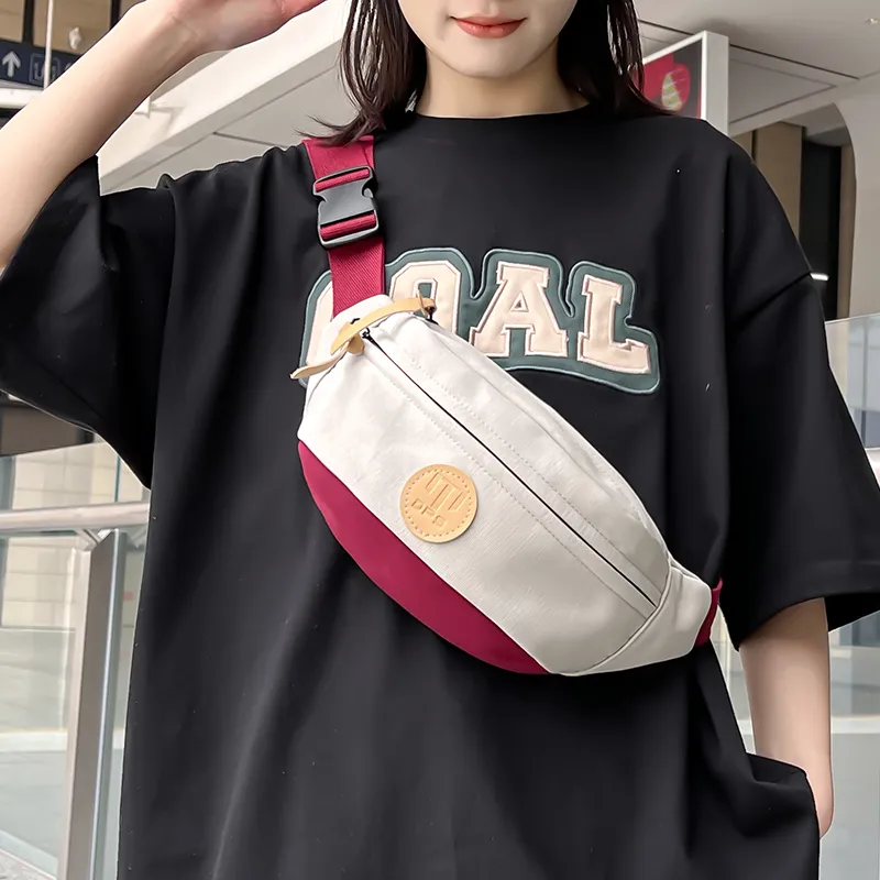 Alcohol Dragon Oxford Sling Bag Regular Unisex Light Gray/Khaki/Orange Red/Lake Green/Black-10
