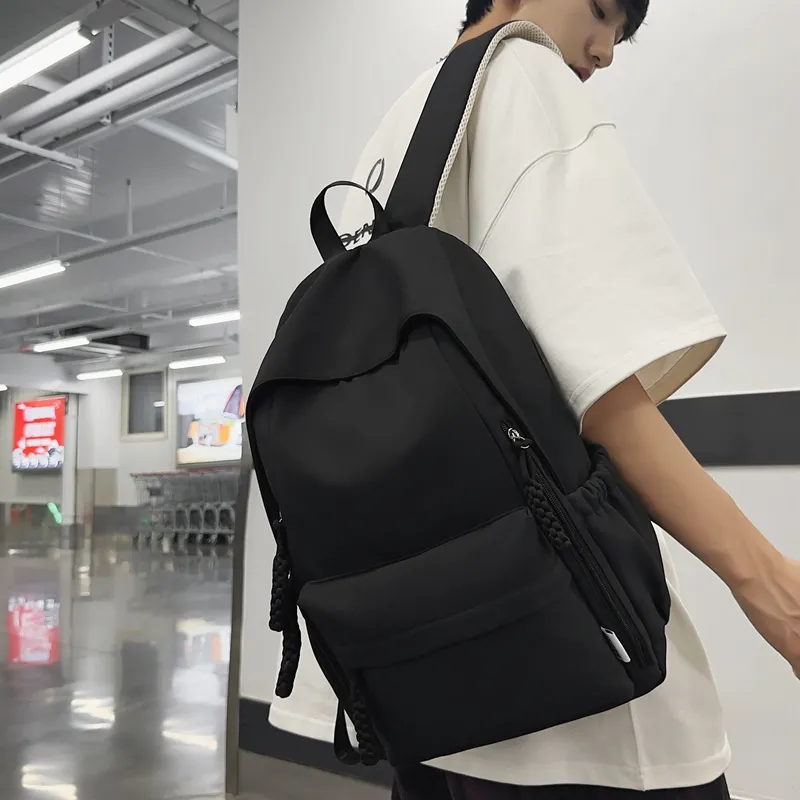 Alcohol Dragon Nylon Backpack Regular Unisex Multicolor-2