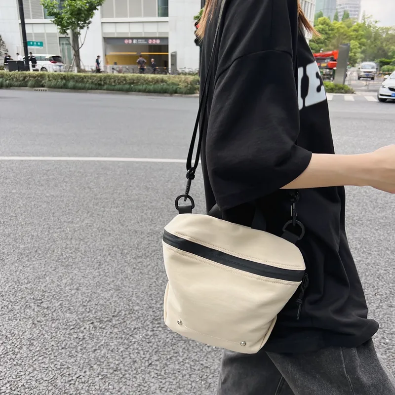 Alcohol Dragon Nylon Fabric Crossbody One Shoulder Handbag Unisex Black/White/Green/Orange/Yellow-11
