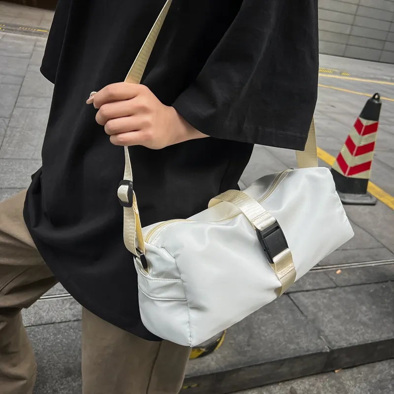 Alcohol Dragon Nylon Crossbody Bag Shoulder Bag Regular Unisex Black/Red/Pink/White/Blue/Yellow-22