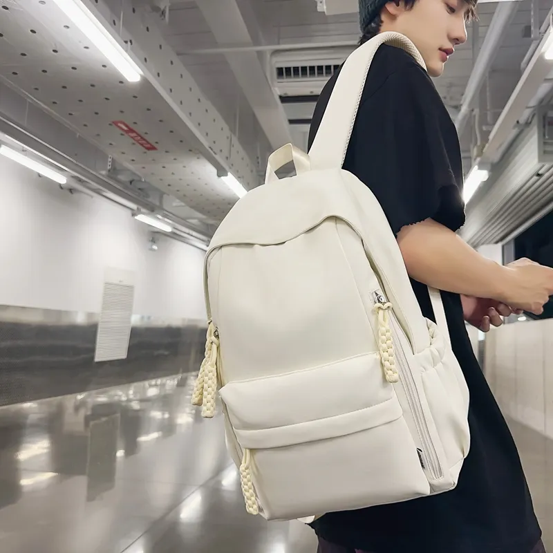 Alcohol Dragon Nylon Backpack Regular Unisex Multicolor-13