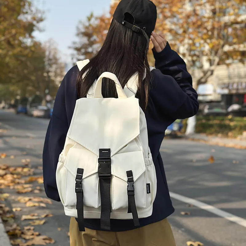 Alcohol Dragon Nylon Backpack Regular Unisex Multicolor-11