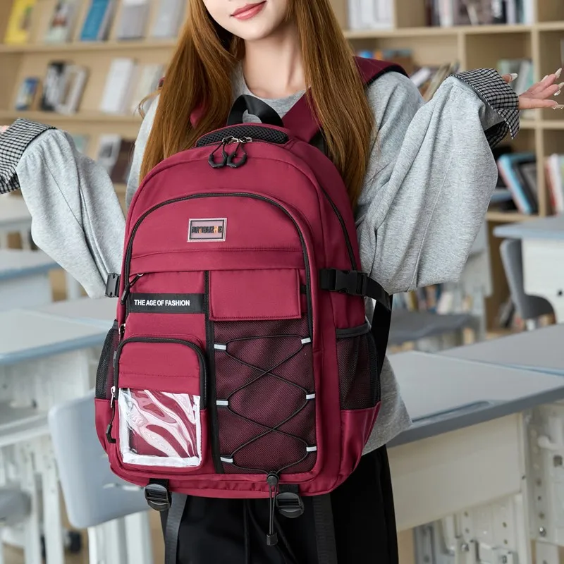 Alcohol Dragon Polyester Backpack Unisex Multicolor-7