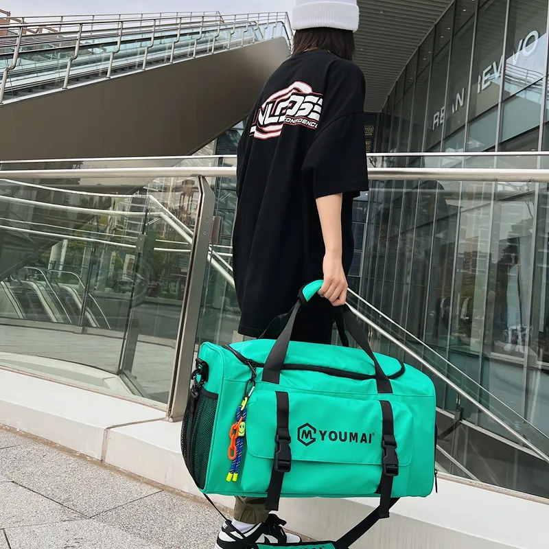 Alcohol Dragon Nylon One Shoulder Crossbody Travel Bag Regular Unisex Black/Turquoise/Yellow/Pink/Army Green/Khaki-4