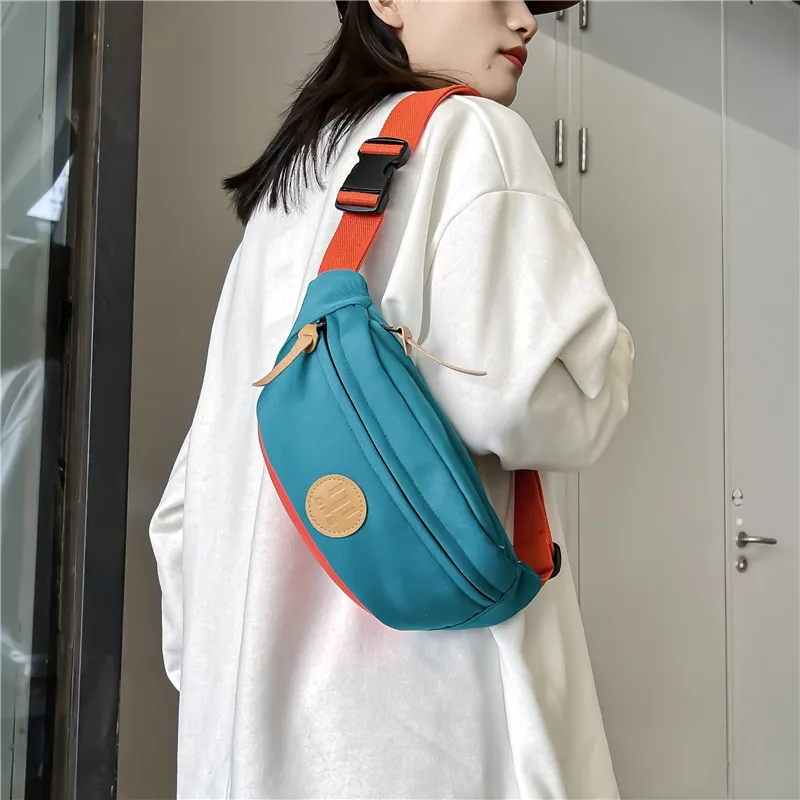 Alcohol Dragon Oxford Sling Bag Regular Unisex Light Gray/Khaki/Orange Red/Lake Green/Black-2