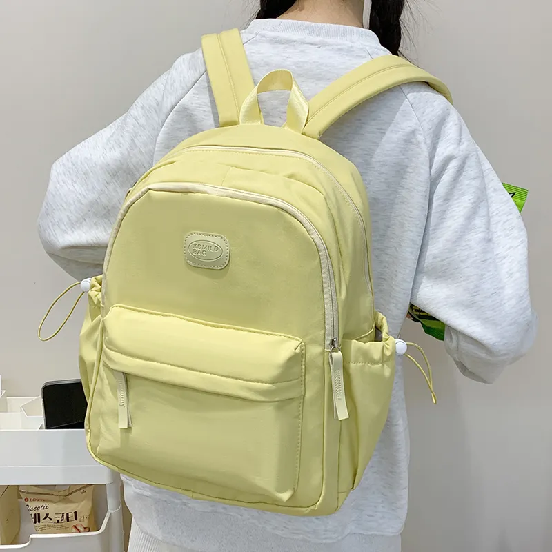Alcohol Dragon Nylon Fabric Backpack Unisex Multicolor-19