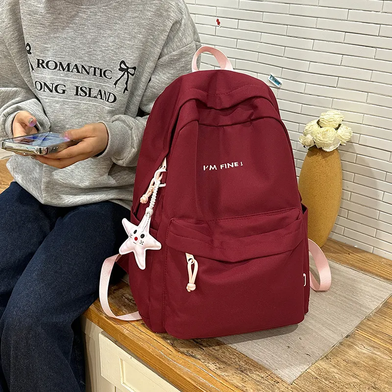 Alcohol Dragon Nylon Backpack Regular Women's Multicolor-10