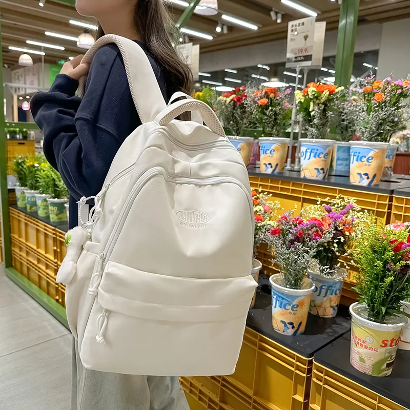 Alcohol Dragon Nylon Backpack Women's Multicolor-12