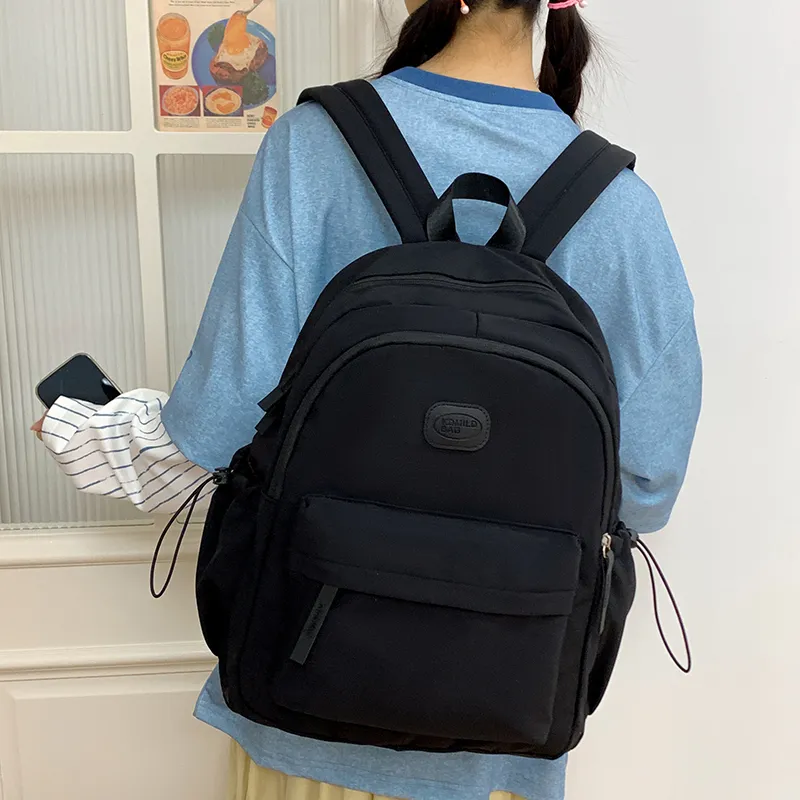 Alcohol Dragon Nylon Fabric Backpack Unisex Multicolor-2