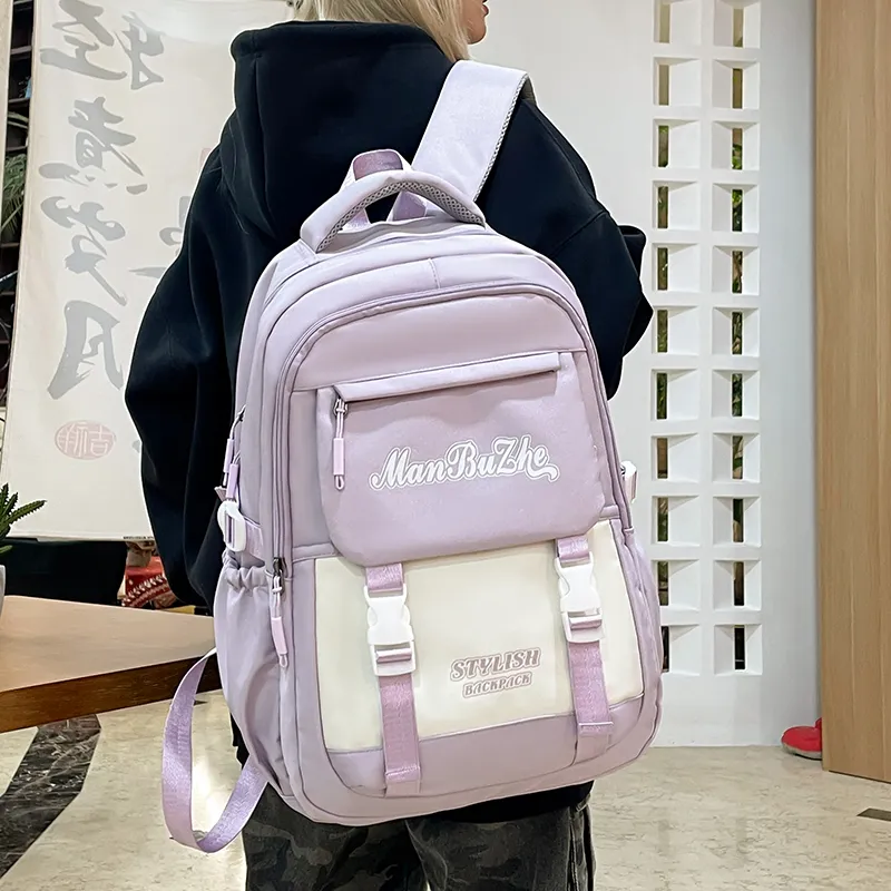 Alcohol Dragon Nylon Backpack Regular Unisex Multicolor-26