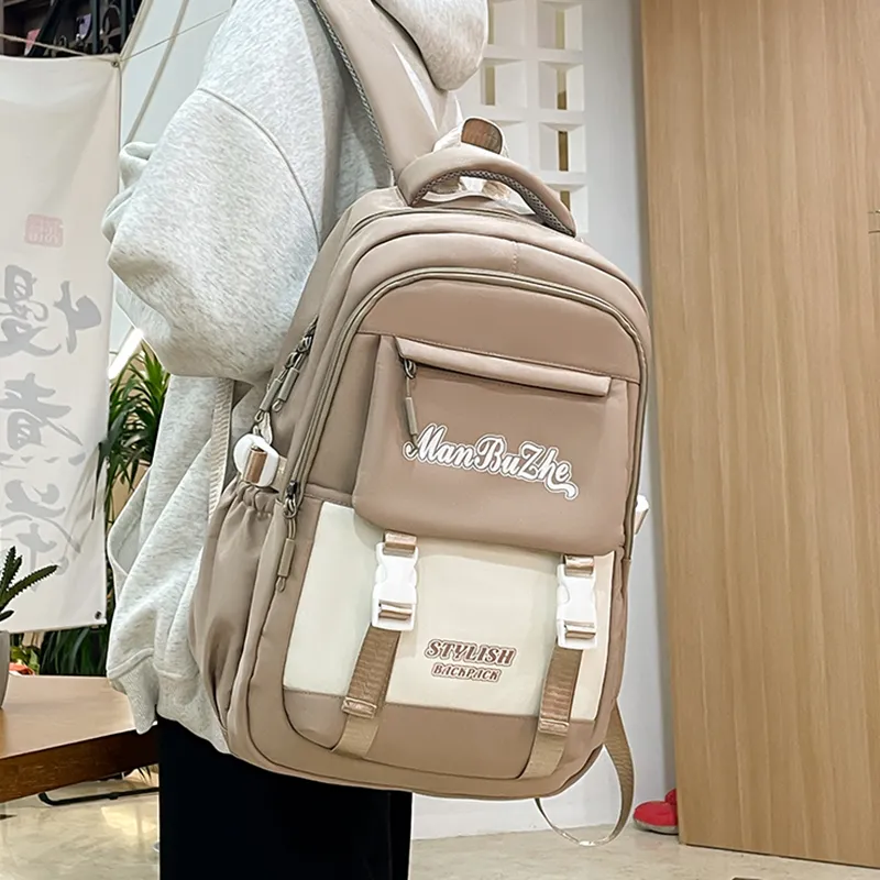 Alcohol Dragon Nylon Backpack Regular Unisex Multicolor-21