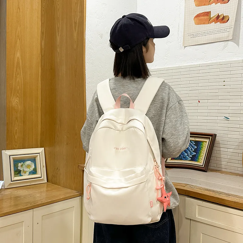 Alcohol Dragon Nylon Backpack Regular Women's Multicolor-20
