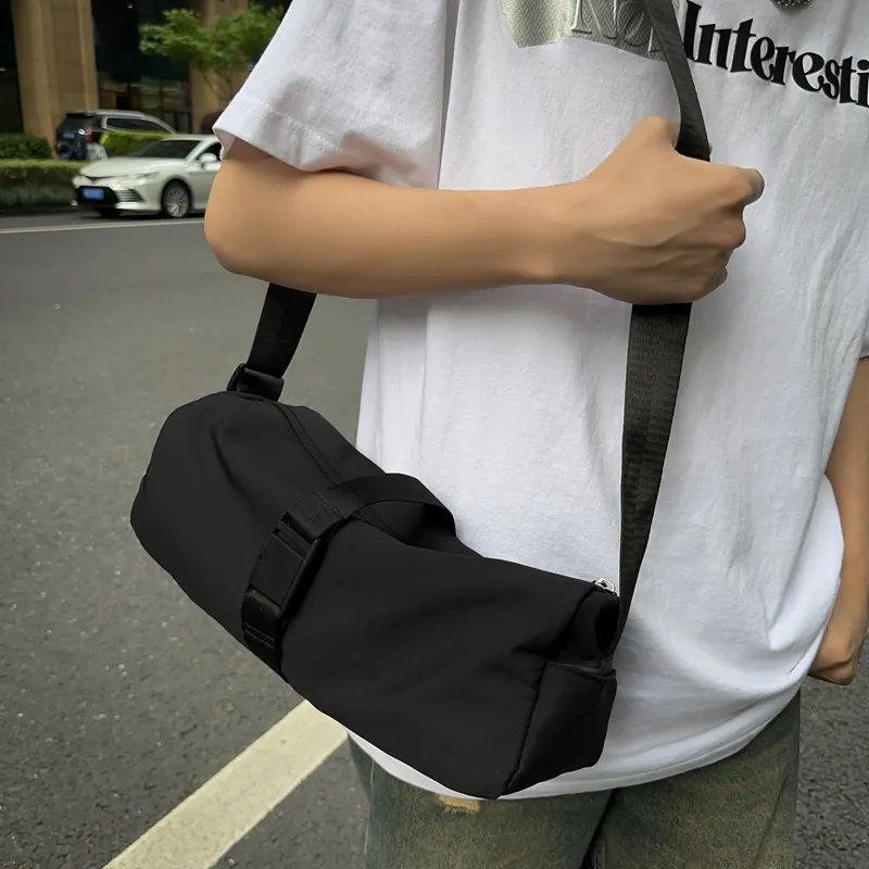 Alcohol Dragon Nylon Crossbody Bag Shoulder Bag Regular Unisex Black/Red/Pink/White/Blue/Yellow-31