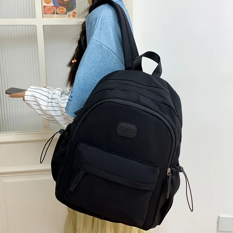 Alcohol Dragon Nylon Fabric Backpack Unisex Multicolor-4