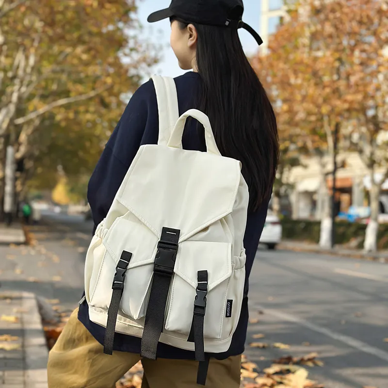 Alcohol Dragon Nylon Backpack Regular Unisex Multicolor-9