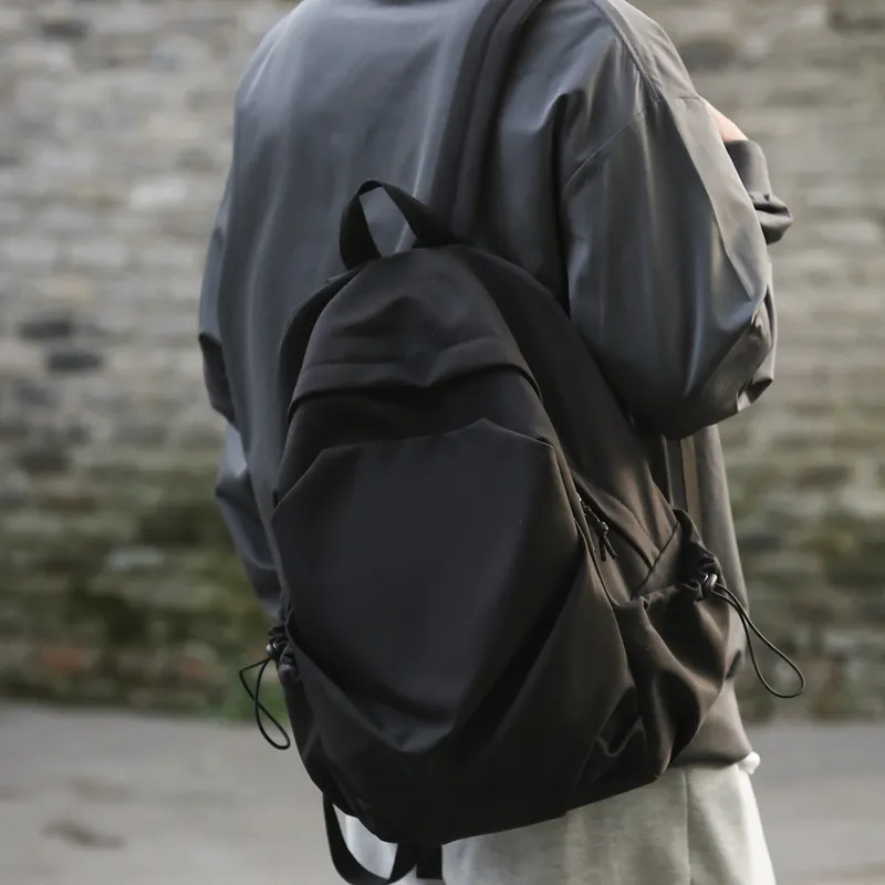 Alcohol Dragon Nylon Backpack Unisex Black/Blue/Green/White/Khaki-9