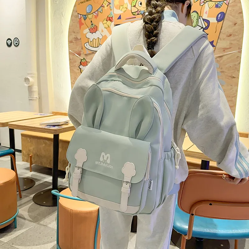 Alcohol Dragon Nylon Backpack Regular Women's Multicolor-16