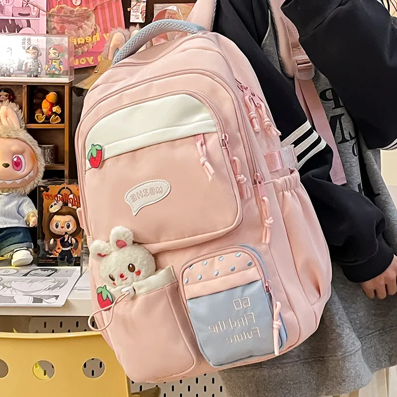 Alcohol Dragon Canvas Backpack Regular Women's Multicolor-14