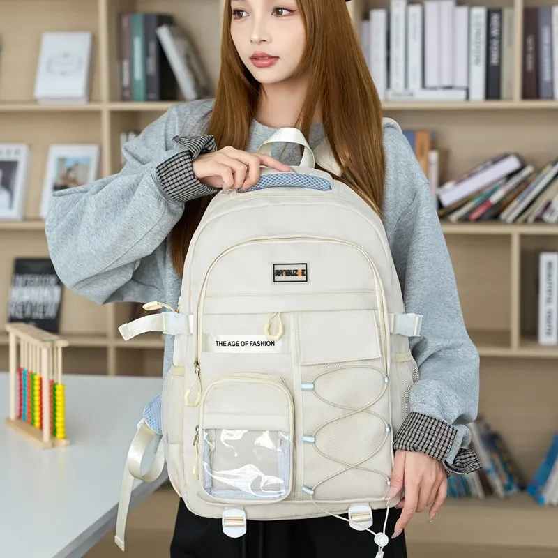Alcohol Dragon Polyester Backpack Unisex Multicolor-4