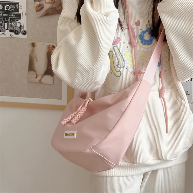 Alcohol Dragon Polyester Crossbody Bag, Shoulder Bag Unisex Black/Pink/Yellow/Ecru-5