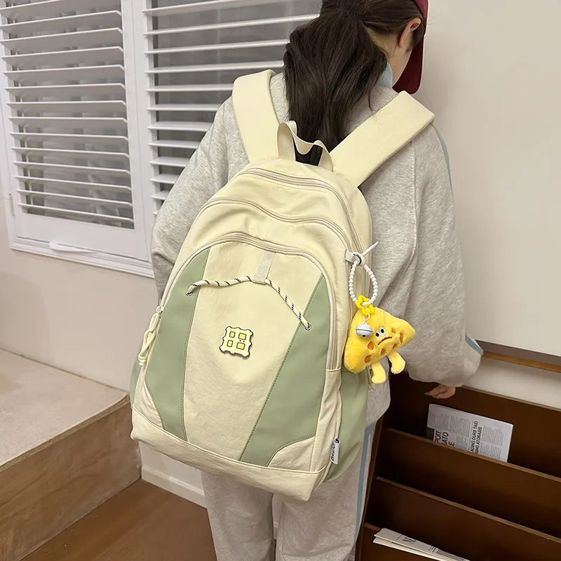 Alcohol Dragon Nylon Backpack Women's Multicolor-5