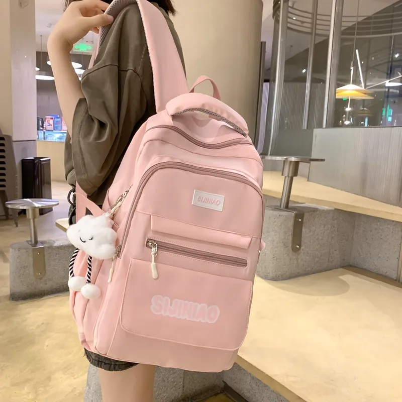 Alcohol Dragon Nylon Backpack Regular Unisex Multicolor-10