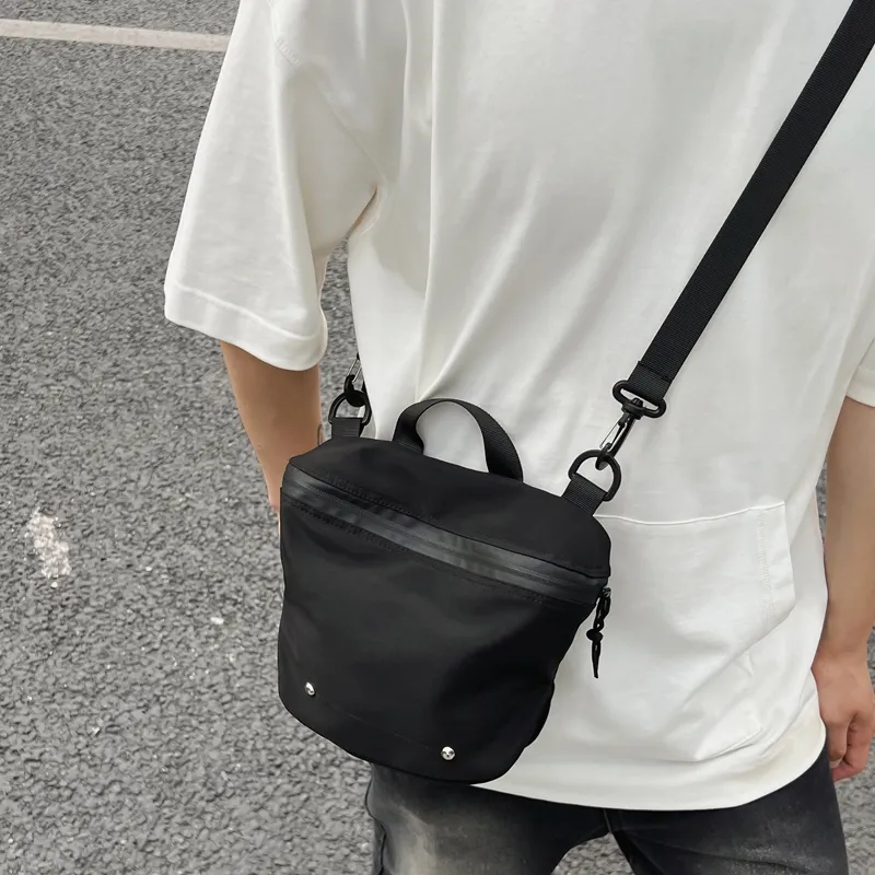 Alcohol Dragon Nylon Fabric Crossbody One Shoulder Handbag Unisex Black/White/Green/Orange/Yellow-19