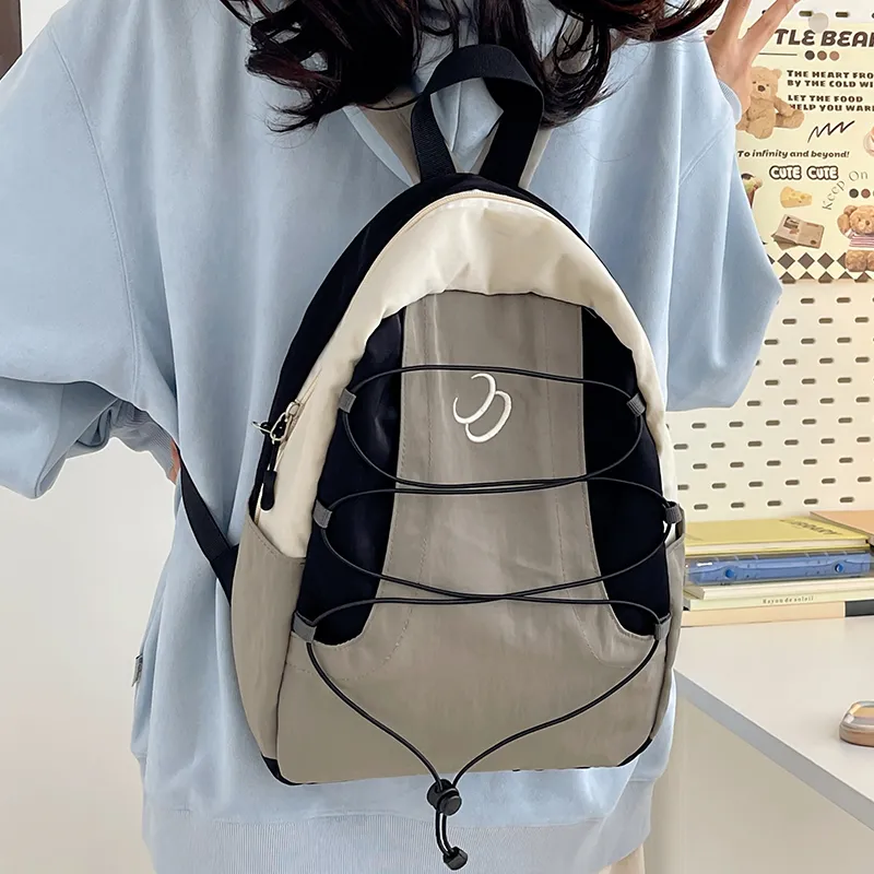 Alcohol Dragon Nylon Backpack Regular Unisex Green/Blue/Gray-9