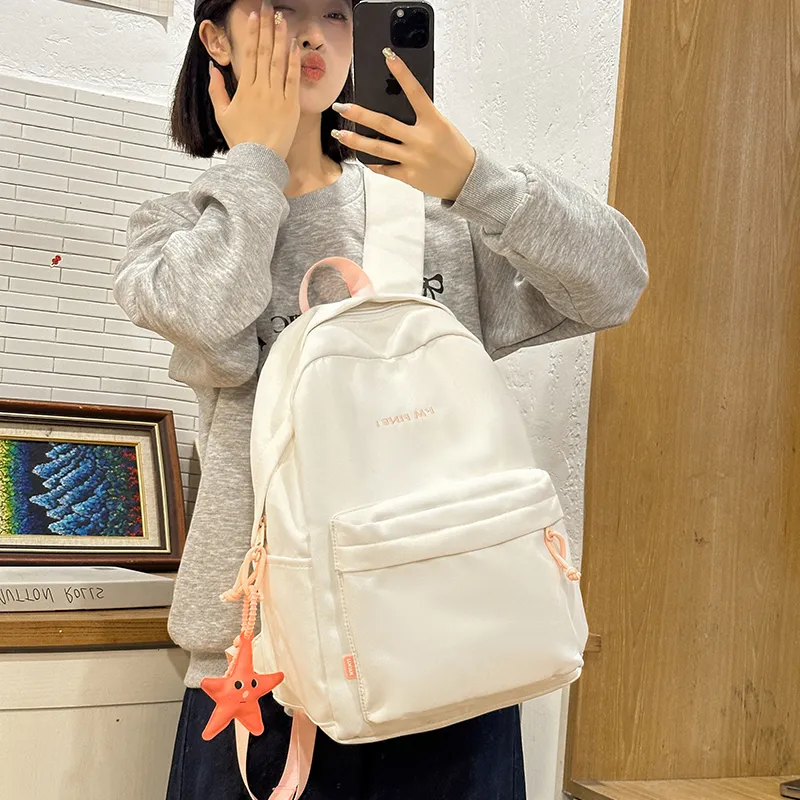 Alcohol Dragon Nylon Backpack Regular Women's Multicolor-24