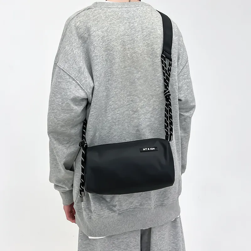 Alcohol Dragon Microfiber Fabric Shoulder Bag Regular Unisex White/Black/Khaki/Green-19