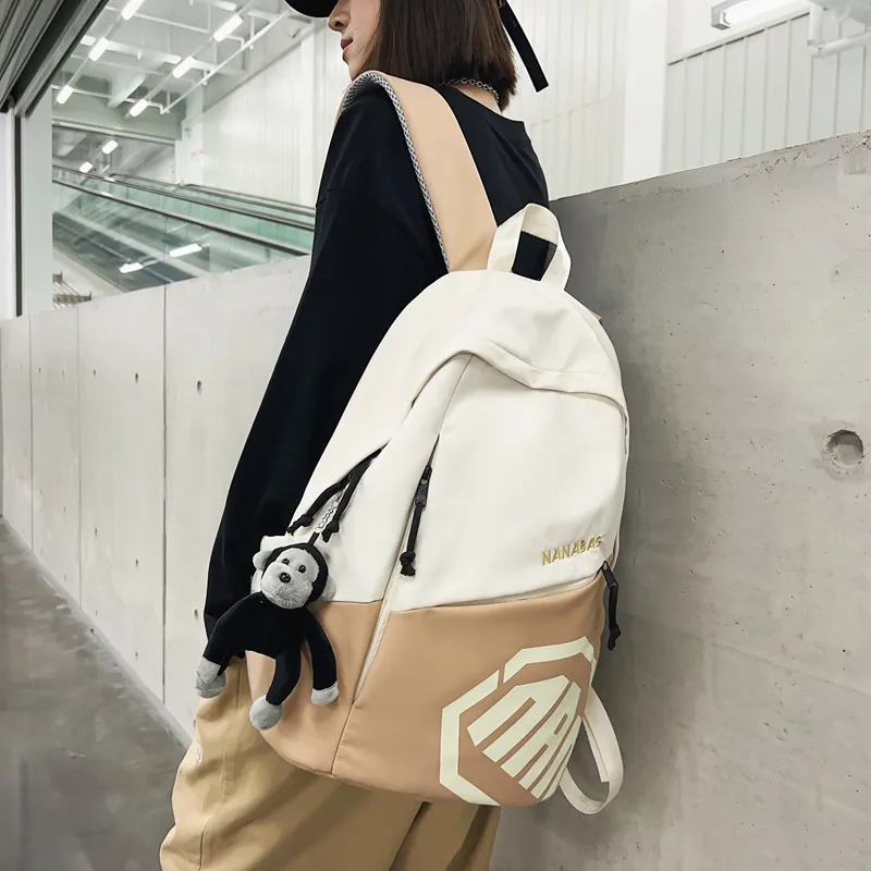 Alcohol Dragon Nylon Backpack Regular Unisex Multicolor-33