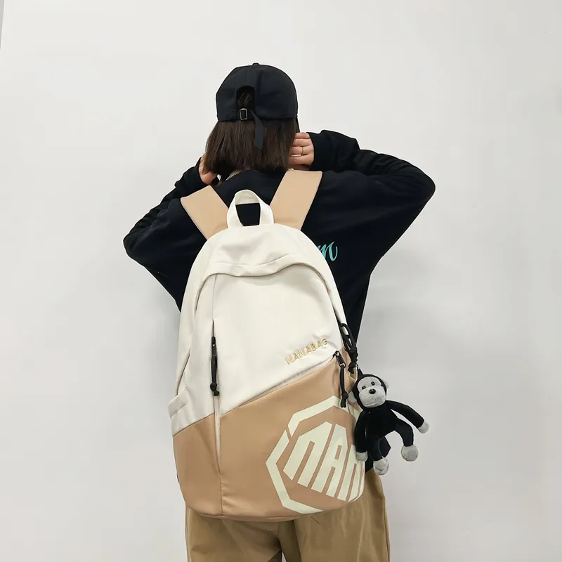 Alcohol Dragon Nylon Backpack Regular Unisex Multicolor-31