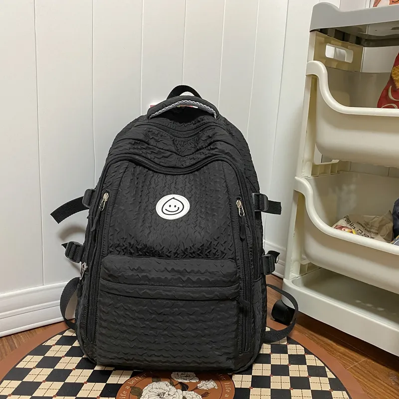 Alcohol Dragon Nylon Backpack Women's Multicolor-1