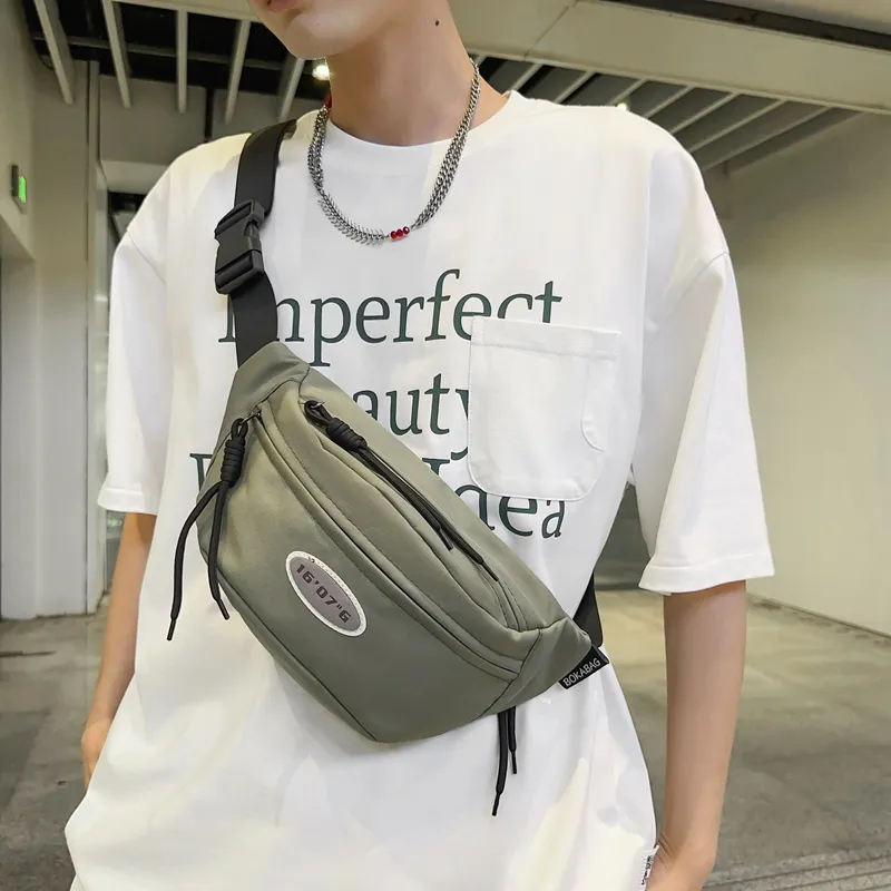 Alcohol Dragon Nylon Fanny Pack Crossbody Bag Sling Bag Regular Unisex Black/White/Green/Khaki/Red/Gray-2