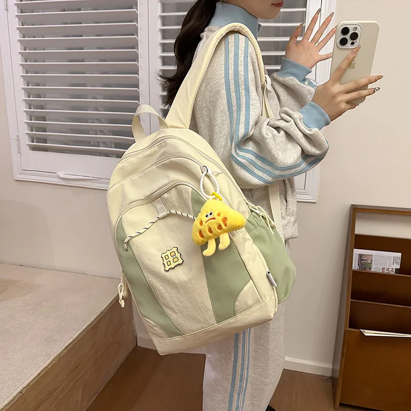 Alcohol Dragon Nylon Backpack Women's Multicolor-8