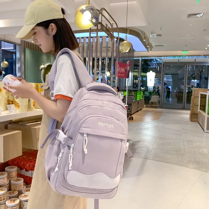 Alcohol Dragon Nylon Backpack Women's Multicolor-25