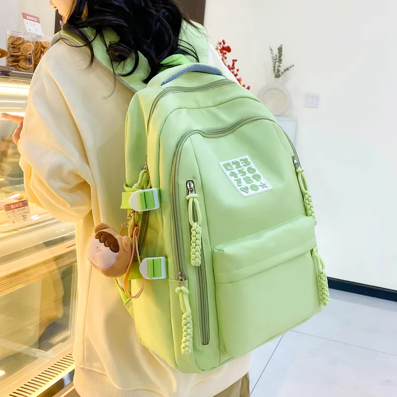 Alcohol Dragon Nylon Backpack Women's Multicolor-22