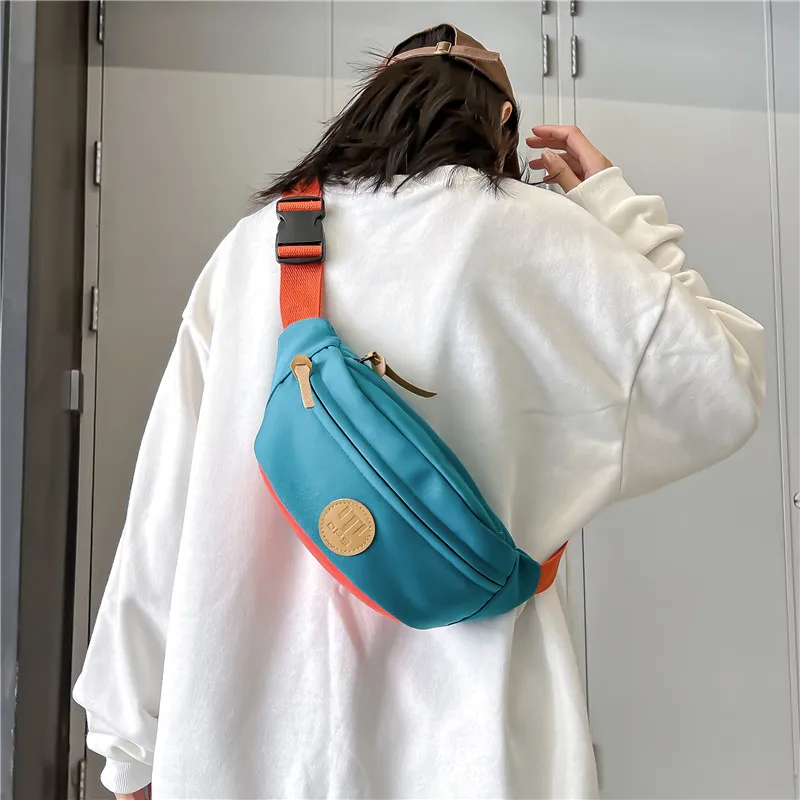 Alcohol Dragon Oxford Sling Bag Regular Unisex Light Gray/Khaki/Orange Red/Lake Green/Black-4