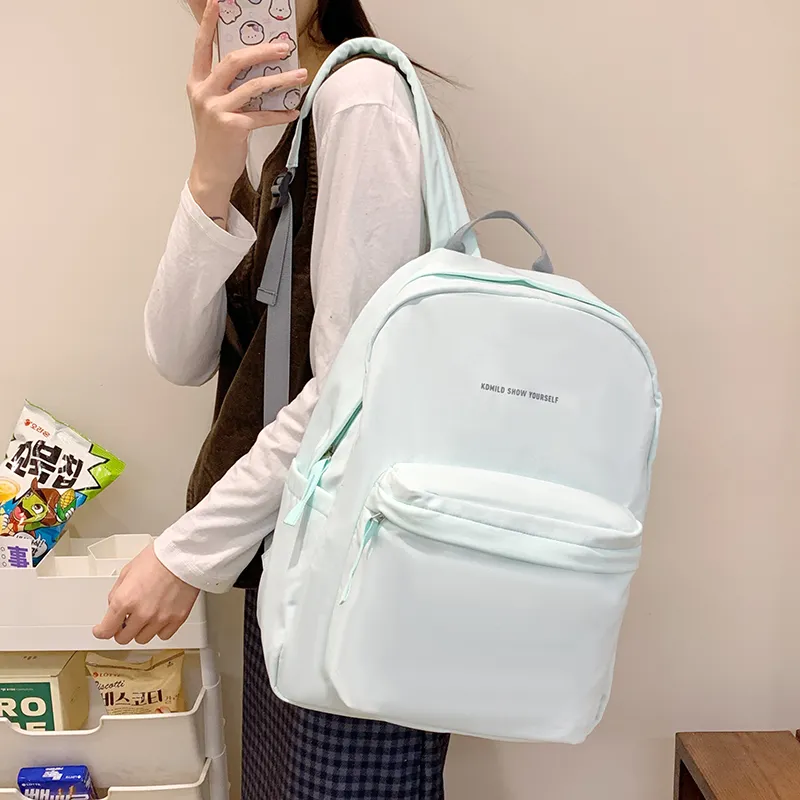 Alcohol Dragon Nylon Fabric Backpack Large Size Women's Multicolor-37