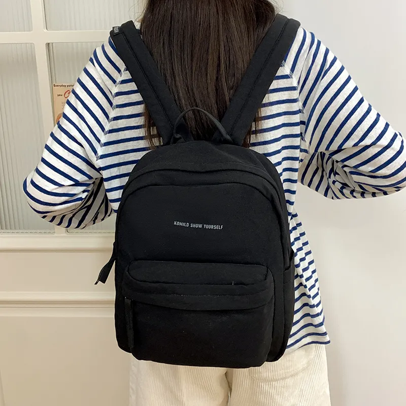Alcohol Dragon Nylon Fabric Backpack Large Size Women's Multicolor-2