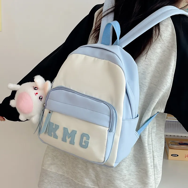 Alcohol Dragon Nylon Backpack Regular Unisex Pink/Blue/Black/Yellow/Green-17