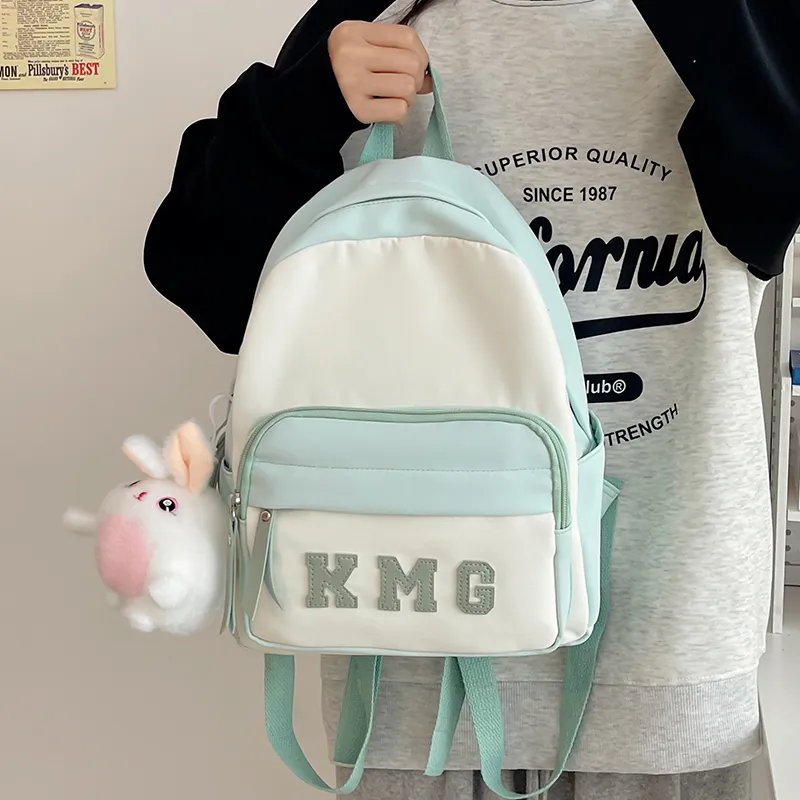 Alcohol Dragon Nylon Backpack Regular Unisex Pink/Blue/Black/Yellow/Green-6
