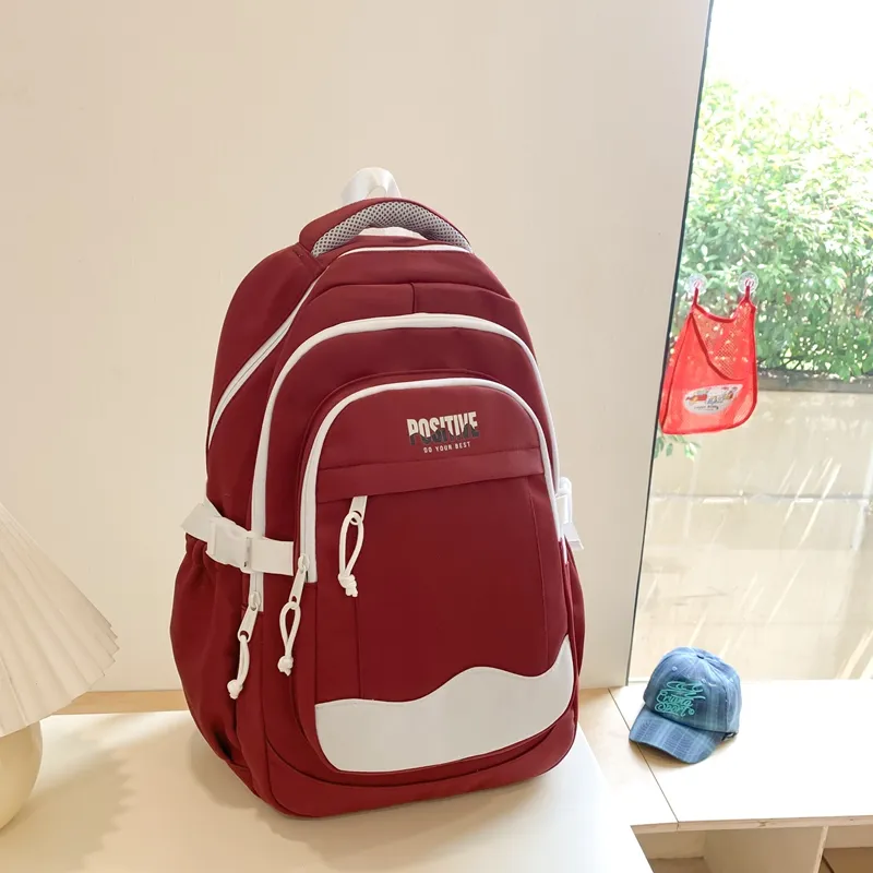 Alcohol Dragon Nylon Backpack Women's Multicolor-13