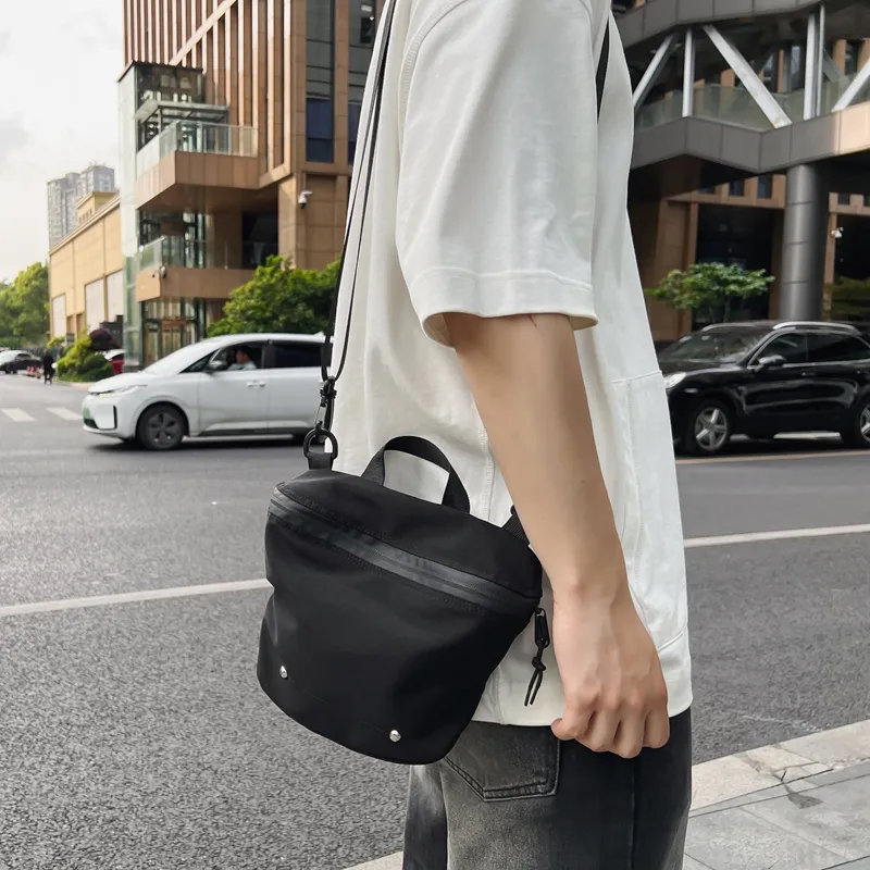 Alcohol Dragon Nylon Fabric Crossbody One Shoulder Handbag Unisex Black/White/Green/Orange/Yellow-18