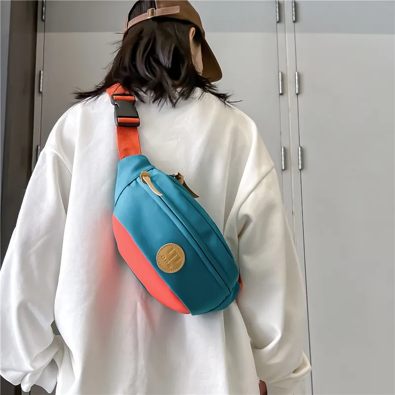 Alcohol Dragon Oxford Sling Bag Regular Unisex Light Gray/Khaki/Orange Red/Lake Green/Black-3