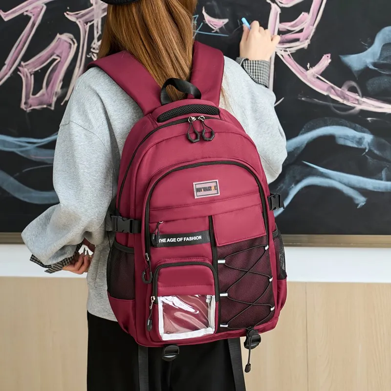 Alcohol Dragon Polyester Backpack Unisex Multicolor-8