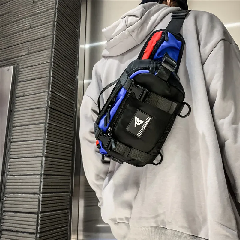Alcohol Dragon Oxford Fanny Pack Shoulder Bag Crossbody Bag Regular Unisex White &/Black &/Black-9