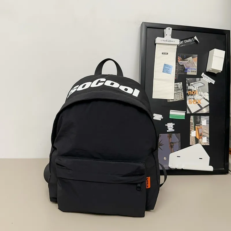 Alcohol Dragon Nylon Backpack Unisex Multicolor-16