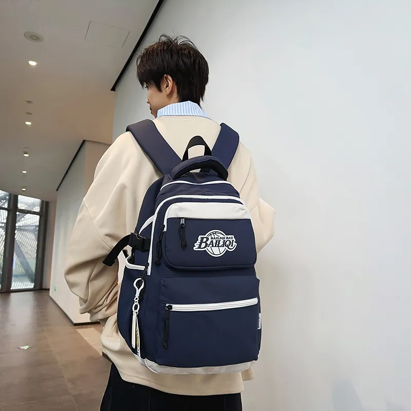 Alcohol Dragon Nylon Backpack Regular Unisex Multicolor-6
