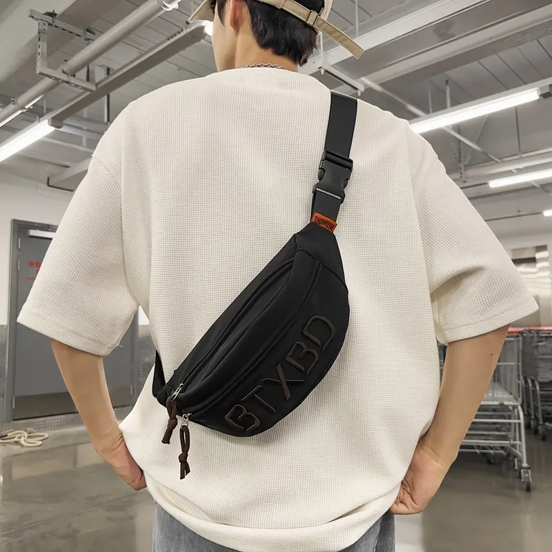 Alcohol Dragon Nylon Fabric Sling Bag Regular Unisex Black/White/Gray/Red/Orange-9